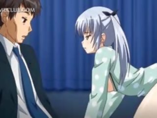 Fittor våt 3d animen sweetie sensually lovemaking i säng