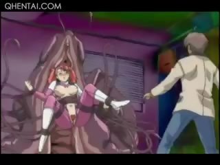 Hentai glorious rossa tentatrice dando pompino su ginocchia