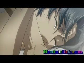 Agradable hentai homosexual duro culo folla en dormitorio