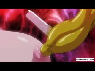 Hentai kerida nahuli at fucked magaspang sa pamamagitan ng tentacles