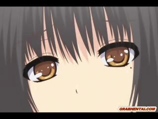 Japānieši anime lassie izpaužas saspiežot viņai bumbulīši un pirksts