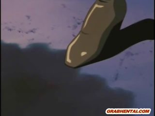 エロアニメ 女子生徒 キャッチ と 残酷に 掘削 バイ 触手 モンスター
