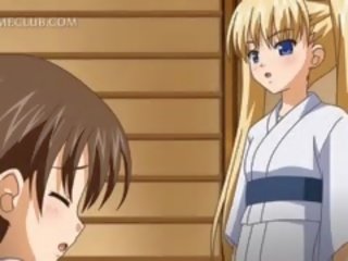 Fragile anime nastolatka dostaje cipka uderzyłem z za