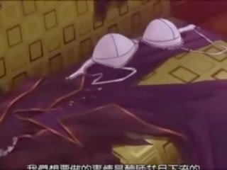 Ginintuan ang buhok anime masuwaying batang babae may ikot suso