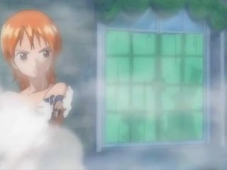 One piece x rated video nami in extended bath scene