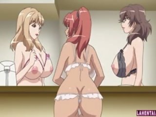 Three Huge Titted Hentai Babes Gets Fucked By youngster