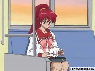 Ginger hentai daughter gets tied up and fucked