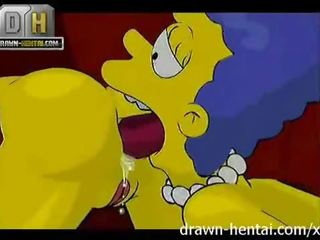 Simpsons যৌন ভিডিও - তিনজনের চুদা