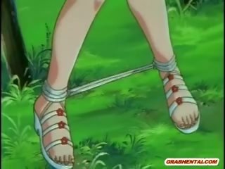 Anime namorada fica squeezed dela tetas e difícil cutucou