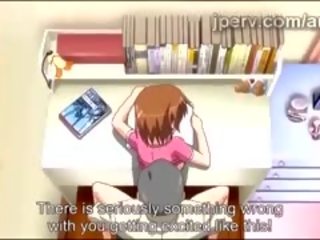 Drobne anime dziewczyna dostaje rozbita przez dojrzały duży wał