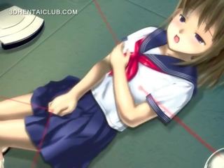 L'anime miel en école uniforme masturbation chatte