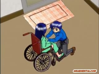 Gjoksmadhe anime mami i shquar kalërim penis