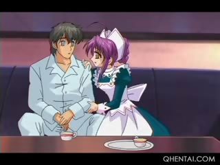 Hentai Maid Enjoying Oral And Straight X rated movie With Her intern