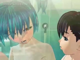 Аніме брудна відео лялька отримує трахкав добре в душ