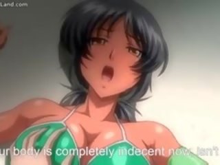 Gjoksmadhe anime adoleshent në simpatik rroba banje jizzed part6