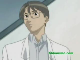 ยิ่งใหญ่ ใหญ่ หัวนม การ์ตูน scientist ไป ทางเพศสัมพันธ์ aroused และ fucks ผู้ป่วย