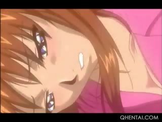 Excited Hentai feature Touches Her desiring Pussy In Bed