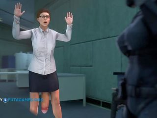 Futa med gigantisk pikk i kontor, gameplay episode