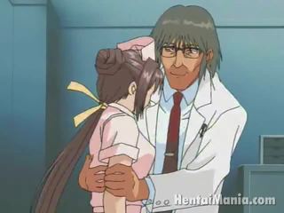 Bukuroshe anime infermiere duke i madh kana ngacmohem dhe e lagur crack humped nga the kthyer në mjeshtër
