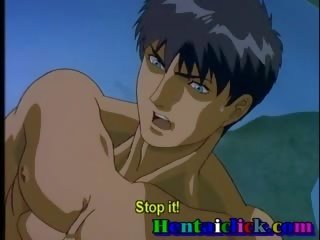 Innocente hentai gay stallone prende eccezionale gangbanged