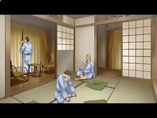 Ganbang ב מֶרחָץ עם יפני בייב (hentai)-- xxx סרט מצלמות 