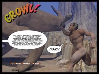 CRETACEOUS manhood 3D Gay Comic Sci-Fi xxx film Story