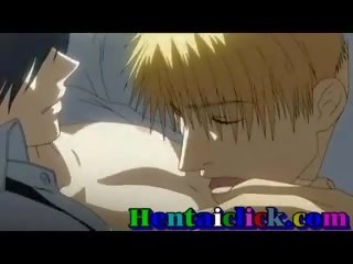 Hentai homosexual tío teniendo duro adulto presilla y amor